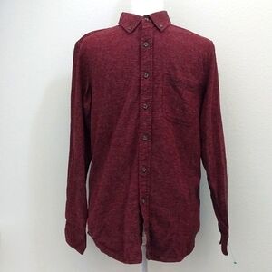 Northwest Twrritory Men's Maroon Button-down Longsleeved Shirt size Small